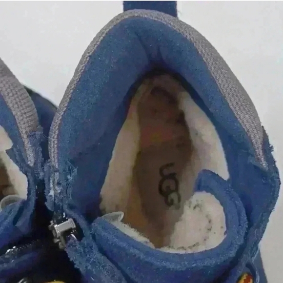 UGG Blue Boots with Cream Interior - Picture 14 of 14